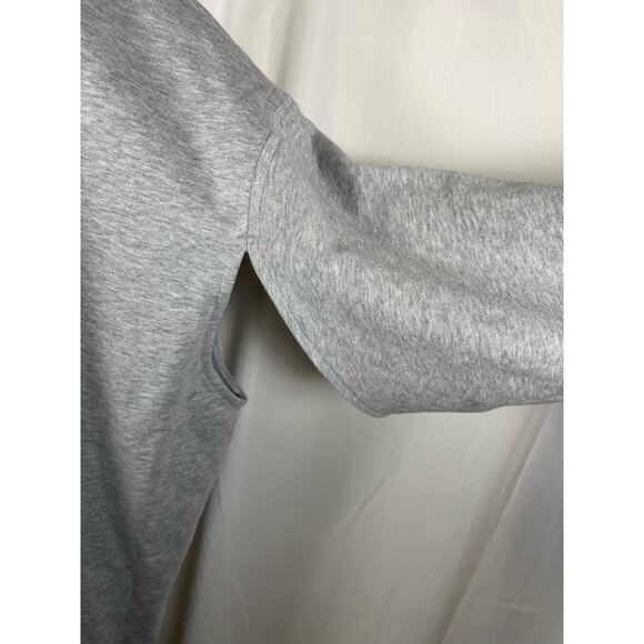 New GSTQ Hoodie Sweatshirt Women's Size XL Gray Underarm Cutouts - Picture 3 of 7